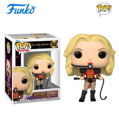 Britney Spears Funko Pop Rocker Singer Boneca Articulada 292 Escultura de Vinil Estrela Bonecas Presentes para Fãs Edição Limitada Modelo Colecionável