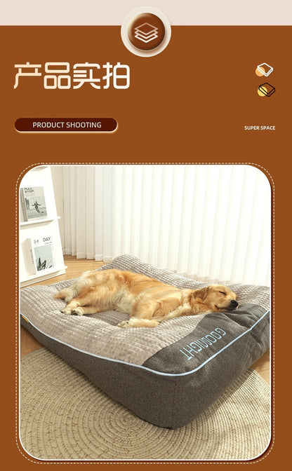 Cama Para Cães E Gatos No Inverno Tapete Grande Para Cães Ninho Quente Para Animais De Estimação Canil Para Filhotes De Porte Pequeno Médio E Grande Colchão Para Dormir Tamanho Grande