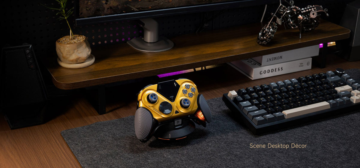 EasySMX Dune 8K Wireless Gamepad Controller, TMR Joysticks, LCD Screen, Hall Effect Triggers for PC/Steam/Switch/Phone