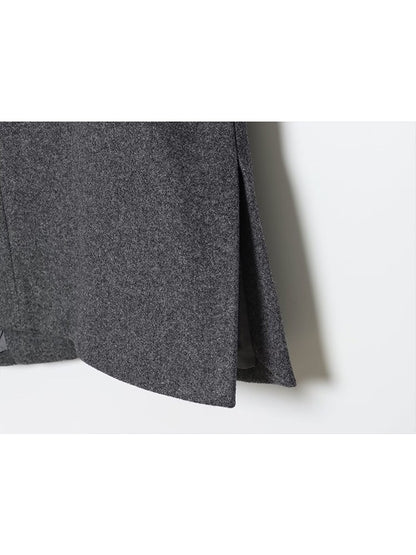 TFMLN Winter New Ladies Solid Jackets Elegant Long Sleeve Pockets Coat Fashion Scarf Collar Warm Short Jacket Streetwear