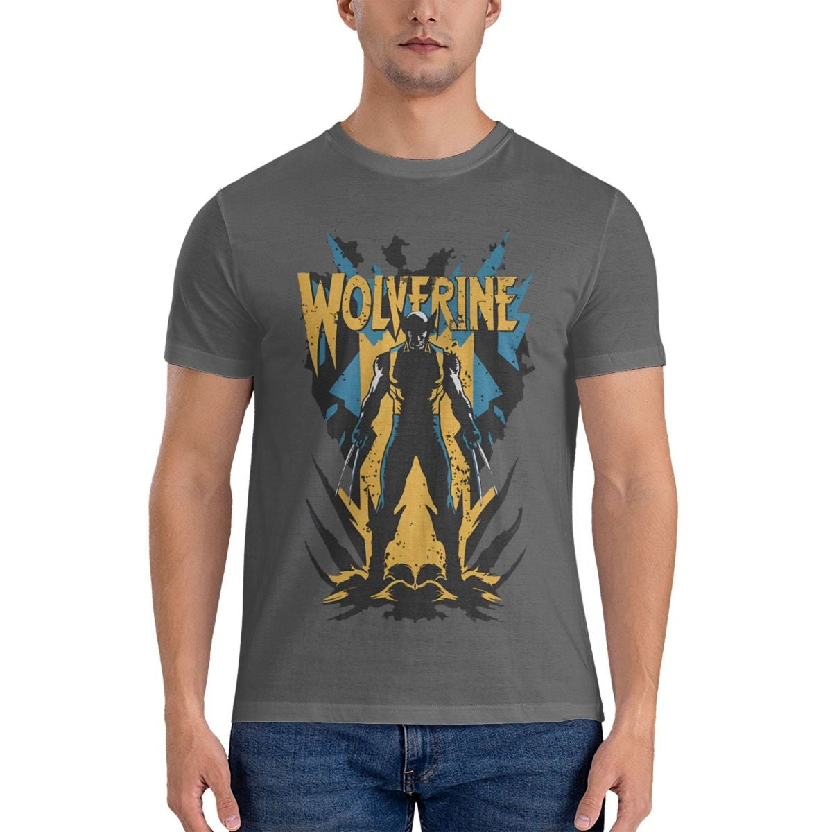 Wolverine Unleashed Men's T Shirts Deadpool And Wolverine Leisure Tee Shirt Short Sleeve Crew Neck T-Shirts Pure Cotton New