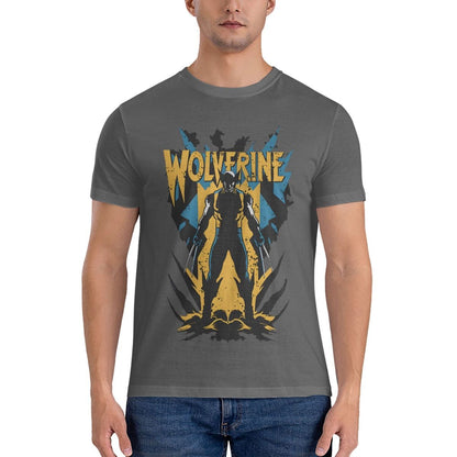 Wolverine Unleashed Men's T Shirts Deadpool And Wolverine Leisure Tee Shirt Short Sleeve Crew Neck T-Shirts Pure Cotton New