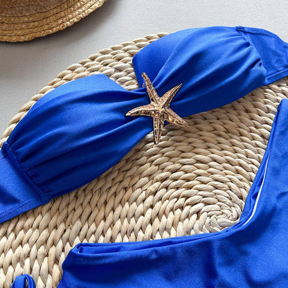 2025 New Sexy Bikini Tube Top Split Women's Swimwear