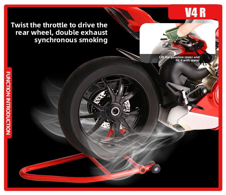 Simulação Liga 1:6 Ducati V4S Modelo de Motocicleta de Corrida Diecast Liga de Moto Brinquedo Coleção Miniatura Carro Decoração de Casa