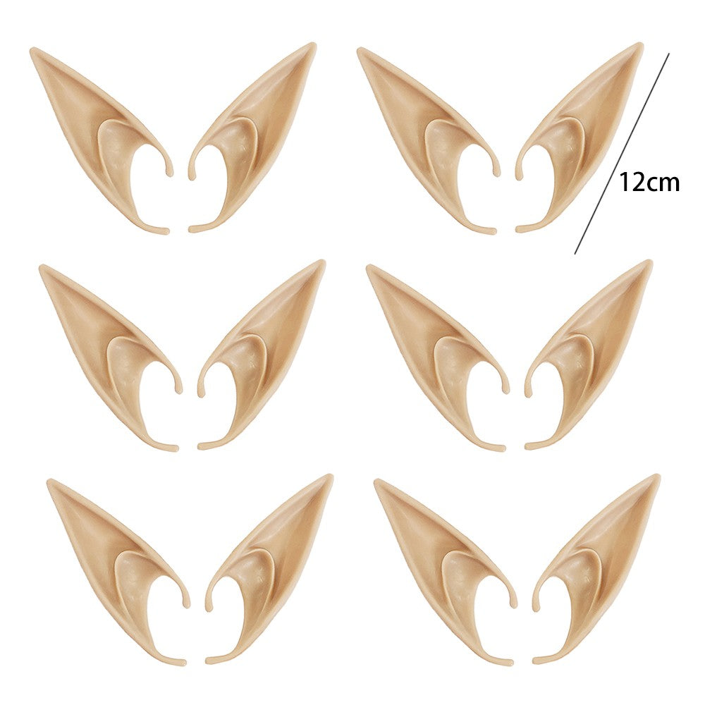 Halloween Elf Ears Latex Simulation Ears Props Fairy Angel Cosplay Mask Halloween Costume Accessories Mascaras Halloween Party