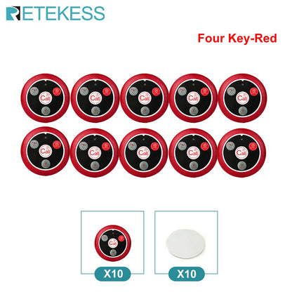 Retekess Wireless Calling System Restaurant Pager TD108 Waterproof Watch Receiver T117 Waiter Call Buttons For Hookah Cafe Bar