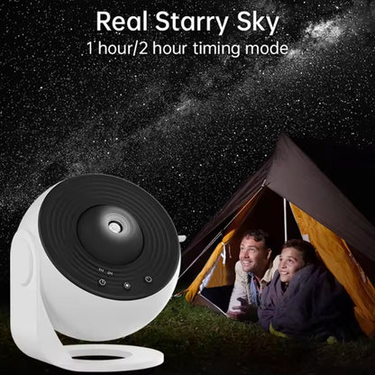 Projetor de Luz Noturna Galáxia Rotativa 360° Abajur Planetário Céu Estrelado Presente de Natal Perfeito para Quarto Infantil Decoração de Feriado
