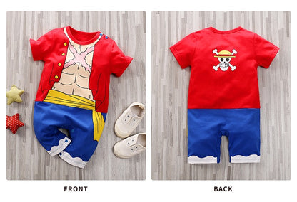 Anime Cosplay Dragon Ball Z Fantasia Infantil Bebê Menino Menina Macacão Criança Demon Slayer Roupa de Bebê Recém-nascido Macacão 0-18 Meses