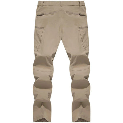 TACVASEN Men's Summer Lightweight Trousers Fishing Pants Outdoor Hiking Nylon Quick Dry Pockets Cargo Pants Casual Work Trousers