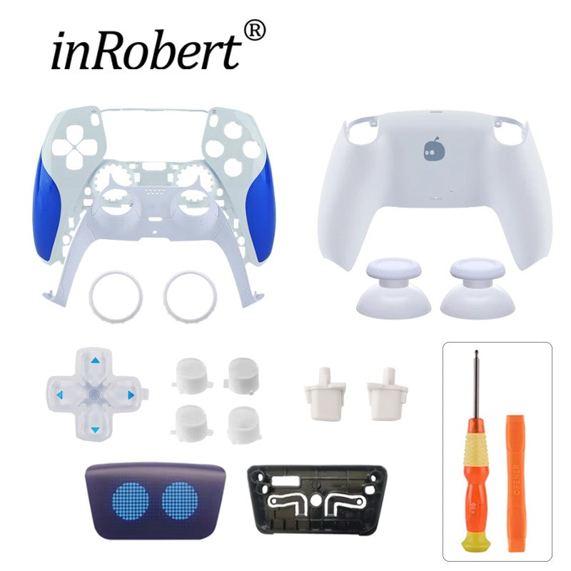 Full Set Replacement Housing Shell Case for PS5 DualSense Controller BDM-010/020/030/040/050 Custom DIY Faceplate with Tools