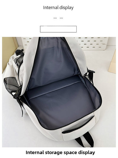 Mochila Escolar Estilo Japonês Bolsa Pequena para Boneca Grande Capacidade para Estudantes do Ensino Médio e Fundamental Masculino e Feminino Jovem Casual
