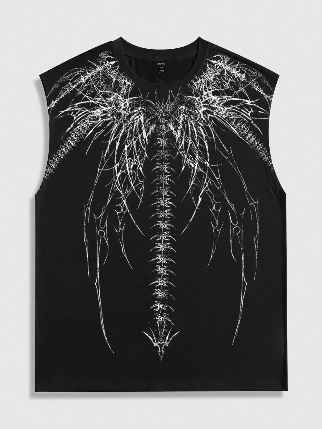 Summer Fashion Men and Women Sleeveless Shirts Harajuku Hip Hop Dragon Pattern Printed T-shirt Gothic American Sports Tank Top