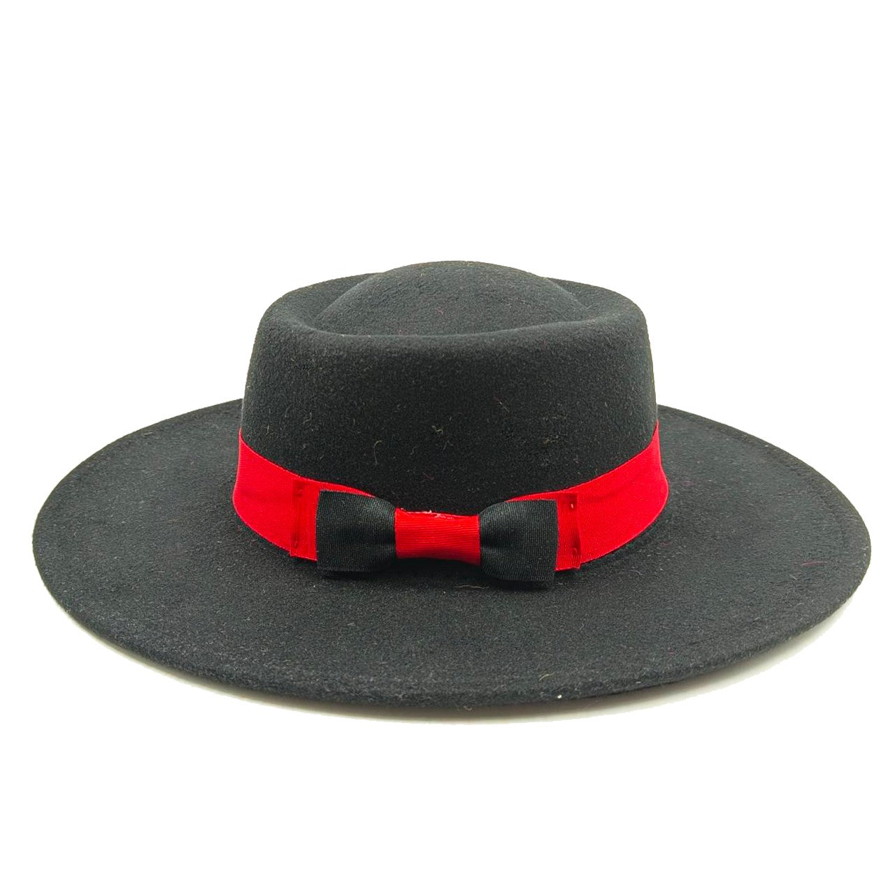 2022 new oversized edge flat top hat retro French felt hat outdoor sun hat women's big-brimmed fedora hat