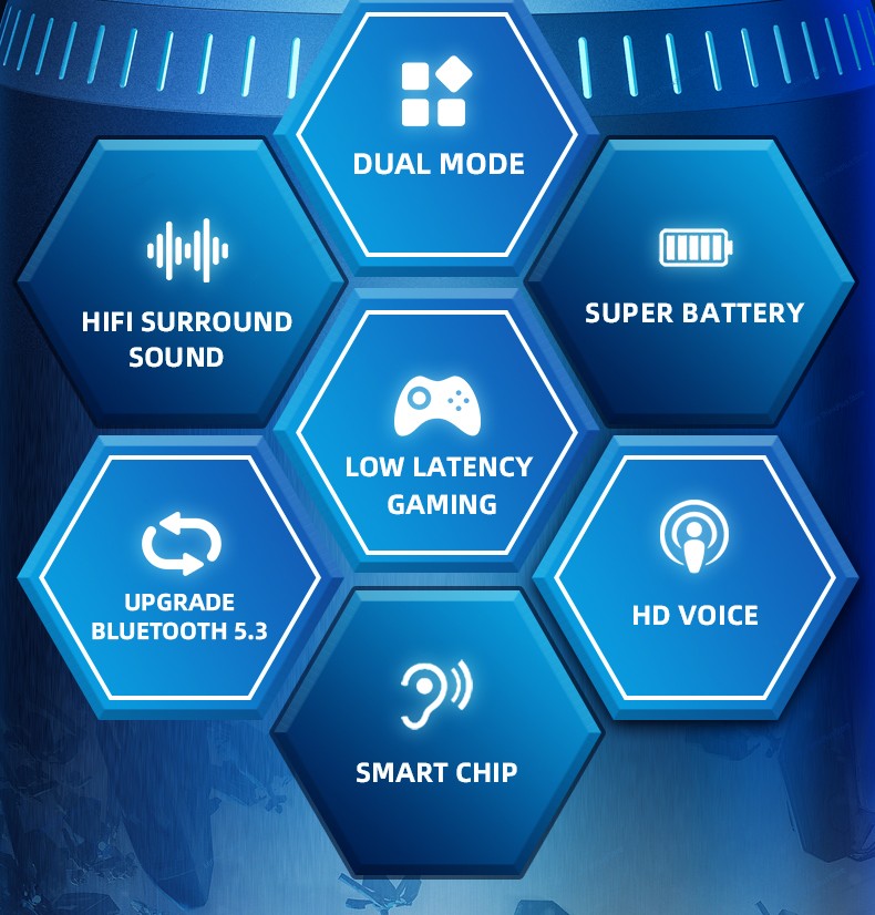Lenovo GM2 Pro TWS Wireless HIFI Stereo Headset Low Latency Headphones Gaming Music Dual Mode Earbuds Music Sport Headset