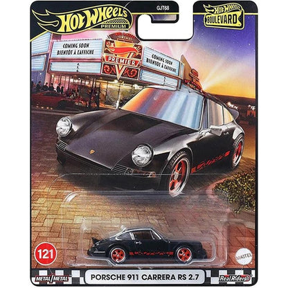 Hot Wheels Carros BOULEVARD Porsche Carrera 2.7 RS Bugatti Chiron 1/64 Modelo de Metal Fundido Coleção Veículos de Brinquedo GJT68
