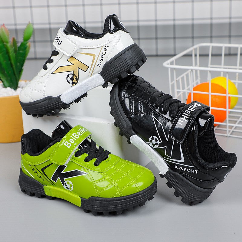 Soccer Cleats for Kids 2024 New Children Football Cleats Fashion Firm Ground Soccer Shoes