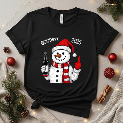 Goodbye 2025 Shirt,Goodbye 2025 Shirt,Happy New Year T-Shirt,New Year Party Shirts, 2026 Celebration Women's Men T-Shirts Tops