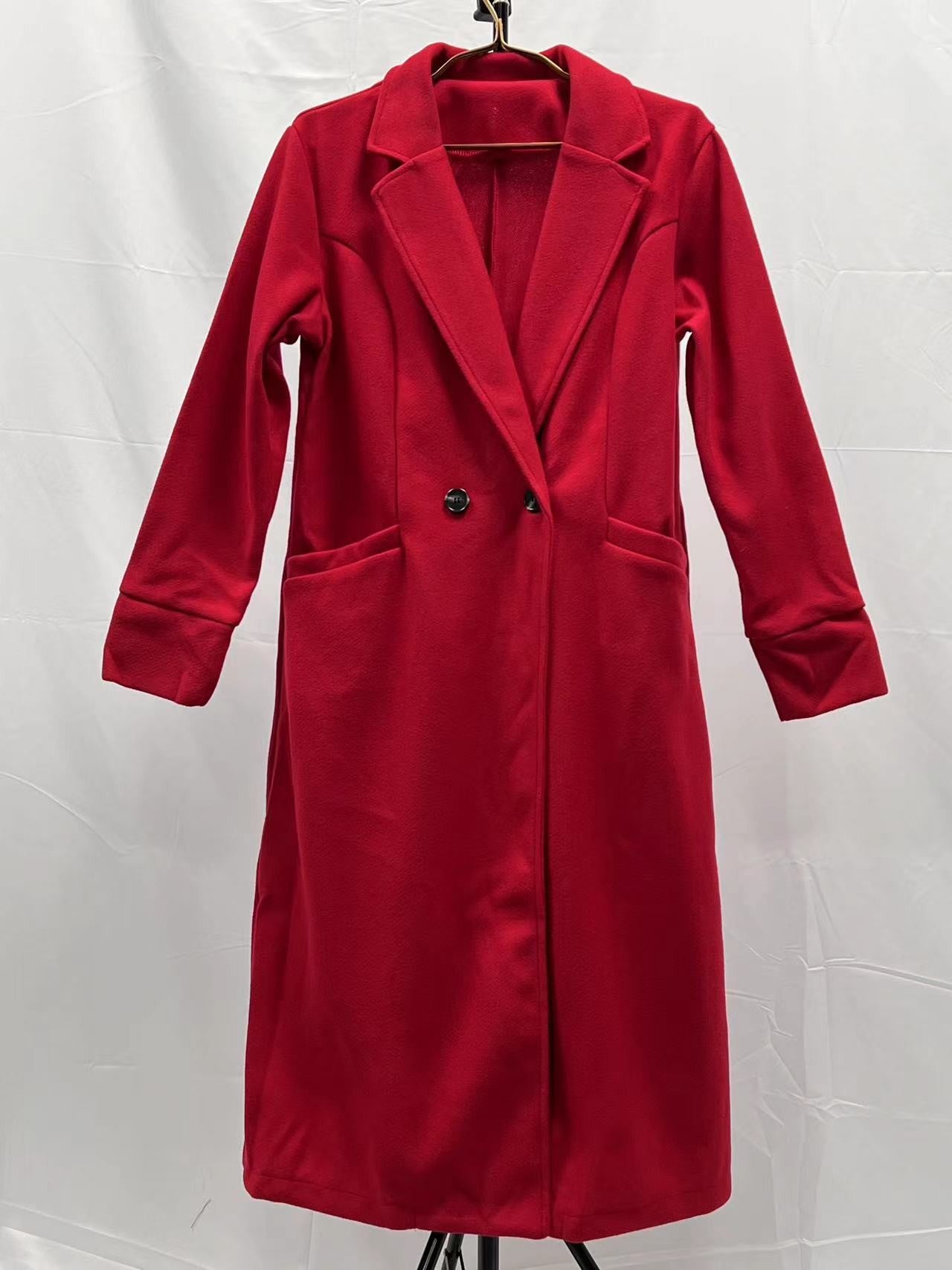 Autumn and winter 2024 new women's long woolen coat Korean version of the loose temperament haute overcoat coat