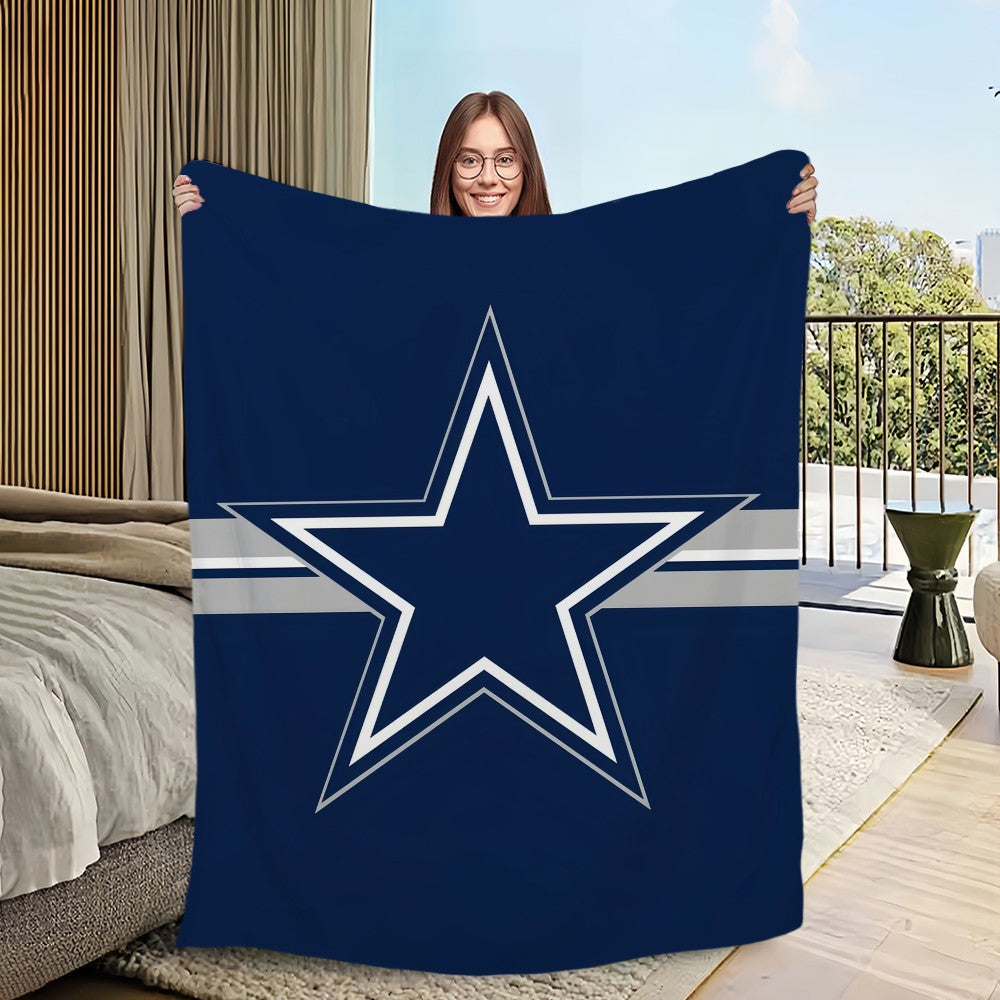 Dallas Cowboys Rugby Blanket Blanket for Couch Sofa Travel Home Hiking Picni Bed Beding Flannel Blanket birthday gift