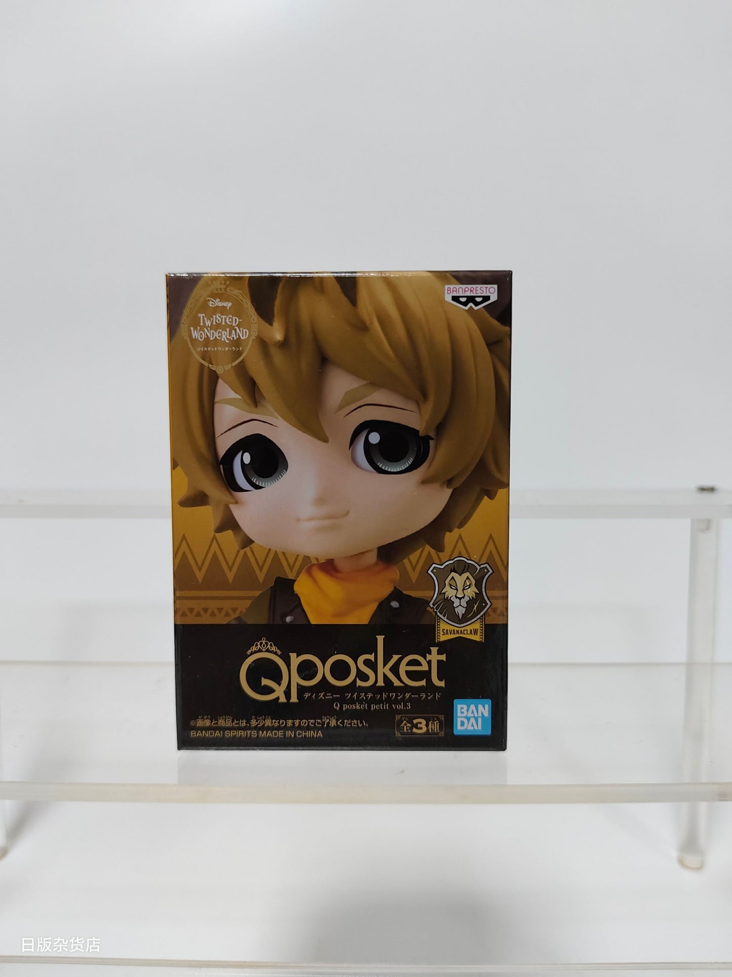 Genuine Bandai Q posket Series Disney Twisted Leona Jack Ruggie Wonderland Azul Ashengrotto Colecionáveis Brinquedos de Modelo Presente