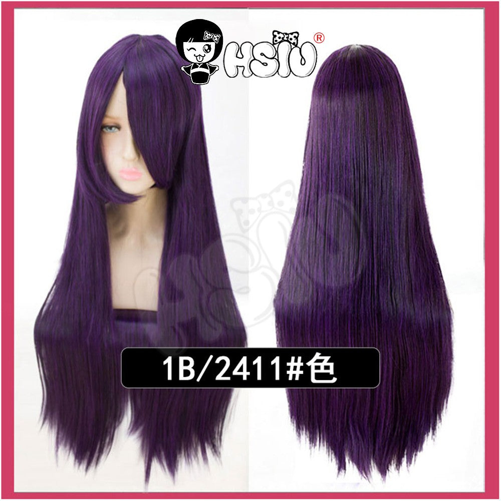 ?HSIU Brand? 80cm Cosplay wig Long 22 color Wig Heat Resistant Synthetic Hair Anime Party wig Fiber synthetic wig+Free wig cap