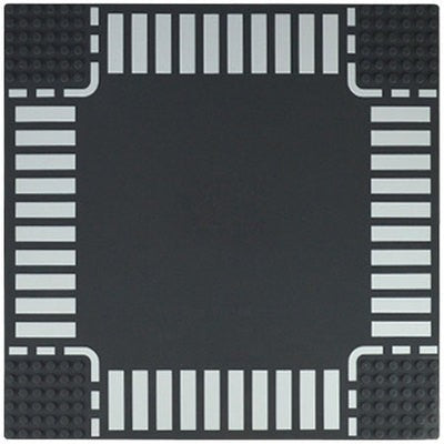 Placa de Base para Construção 32*32 Blocos de Montar Compatível com Todas as Marcas Cidade Rua Estrada Base Reta Cruzamento Curva Junção em T