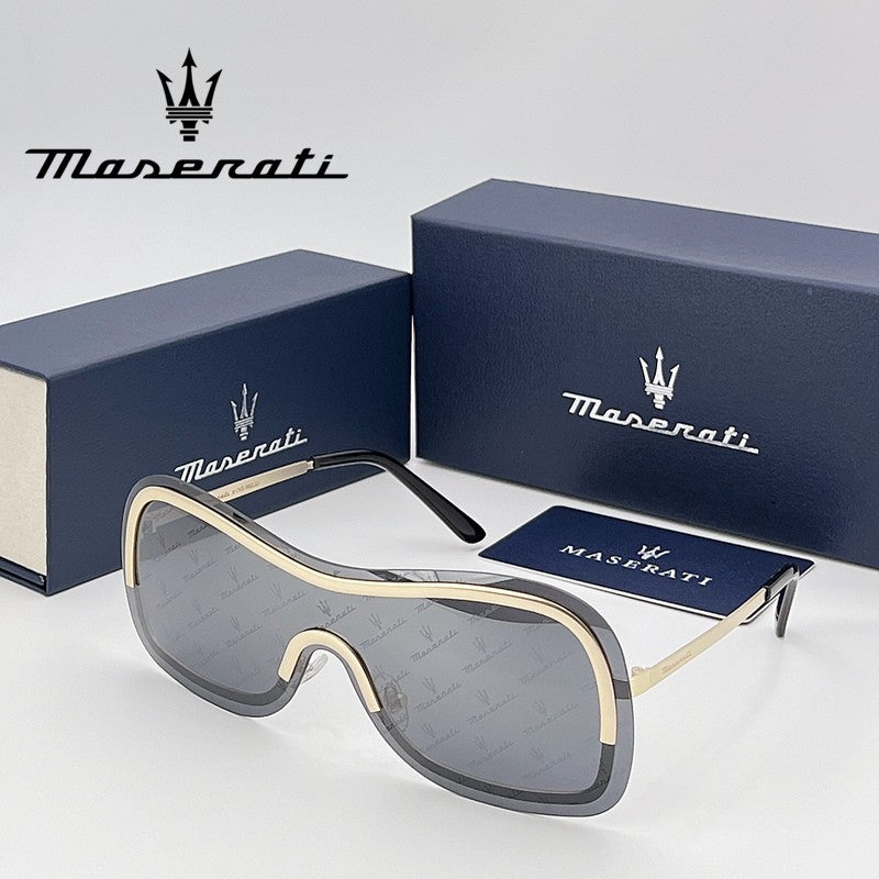 Óculos de sol de luxo MASERATI para ciclismo, proteção UV400, com escudo anti-reflexo 10783