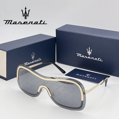 Óculos de sol de luxo MASERATI para ciclismo, proteção UV400, com escudo anti-reflexo 10783