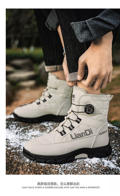 Men Top Quality Casual Snow Boots Waterproof Warm Winter Shoes Men Hiking Boots Outdoor Mountain Climbing Sneaker Man Trekking