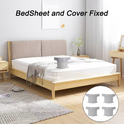 4Pcs Invisible Bedsheet Corner Tightener Clips Multifunctional Bed Sheet and Bed Cover Grippers Non-Slip Quilt Cover Fixed Clips