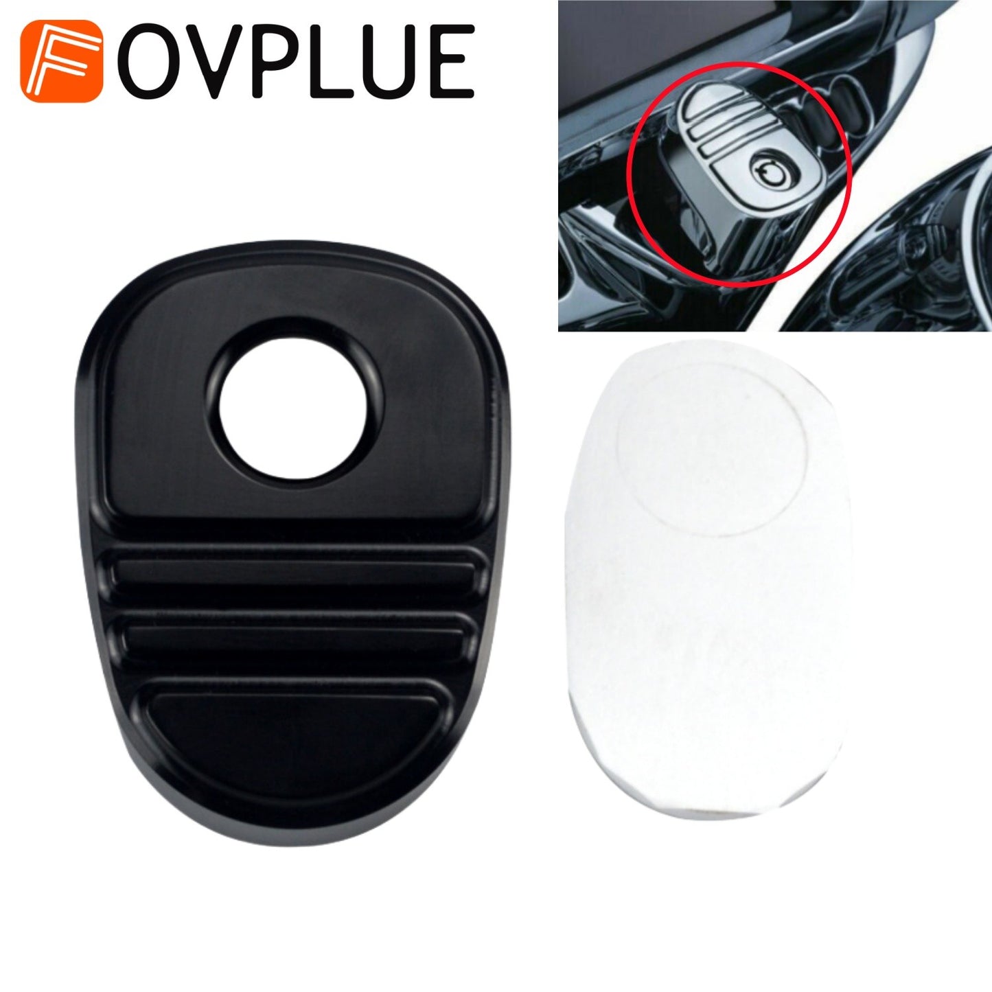 Acessório para motocicleta, moldura para ignição Tri-Line, para Harley Touring Electra CVO Road Glide Street Glide FLHX 2014-2025
