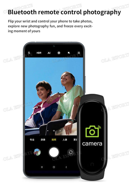 For Sports Smart Watch Music Control Fitness Calorie Track Bracelet Phone Message Remind Steps BT SmartWatch M8 Band