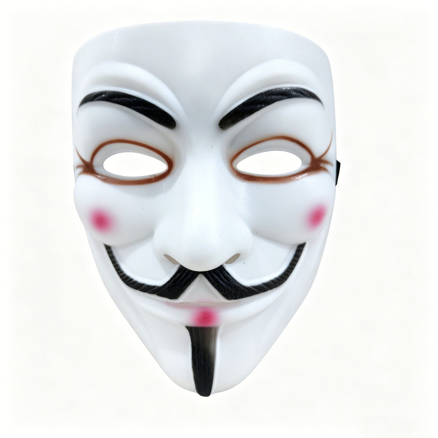 2Pcs Thickened Matte Hard Plastic Party Mask For Man Women Strap Retro Smiling Face Design Halloween Cosplay Masquerade