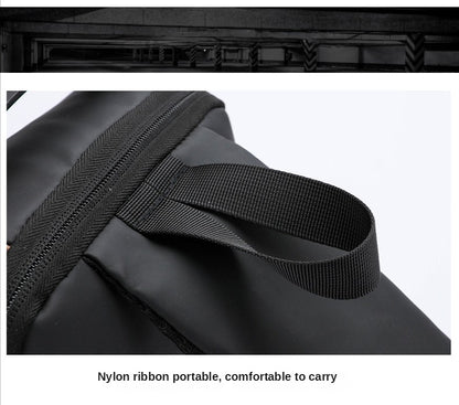 Large Capacity Multifunction Shoulder Crossbody Bag Messenger Chest Sling Travel Pack for Male Men Usb Waterproof Sports Running