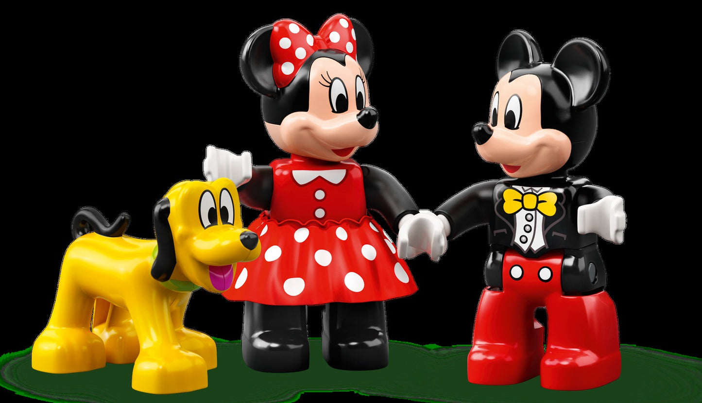 LEGO Tesouro 10941 Trem de Aniversário do Mickey e da Minnie Brinquedo de Construção de Quebra-Cabeças Infantis Presente