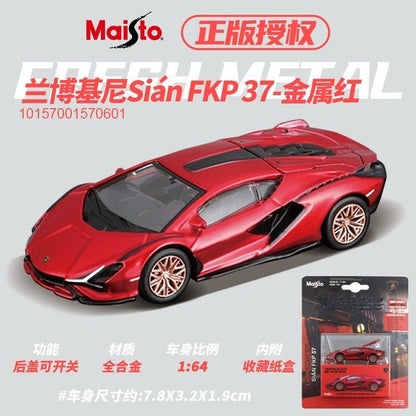 Maisto 1:64 Modelos de Carros Esportivos de Liga Ferrari Lamborghini Porsche Brinquedos de Metal Fundido para Coleção de Meninos