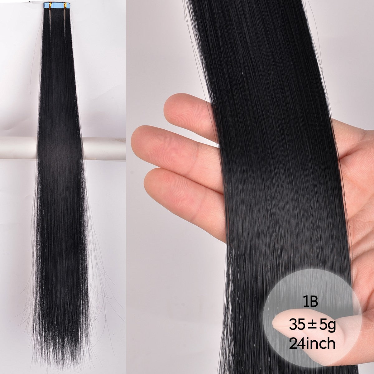 Straight Tape in Hair Extensions Natural Hair Extensions Mini Tape ins Invisible Seamless Blonde Silky Natural Tape ins For Wome