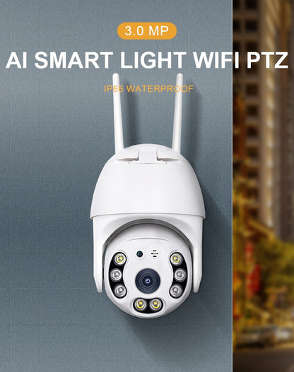 Ycc365 Plus 1080P PTZ Wifi IP Camera Outdoor 4X Digital Zoom AI Human Detect Wireless Camera Audio Security CCTV Wifi Monitor