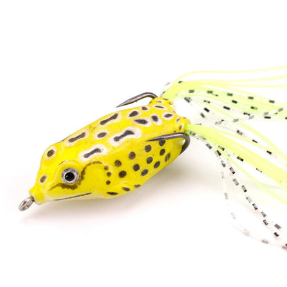 WEIHE 5pcs/15pcs iscas de pesca de sapo combo kit de iscas de pesca macias caixa de equipamento kits de pesca sapos de PVC unidade