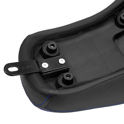 Banco Duplo de Moto para Piloto e Garupa Almofada Dianteira Traseira para Harley Softail Sport Glide FLSB Low Rider FXLR FXLRS 2018 em Diante