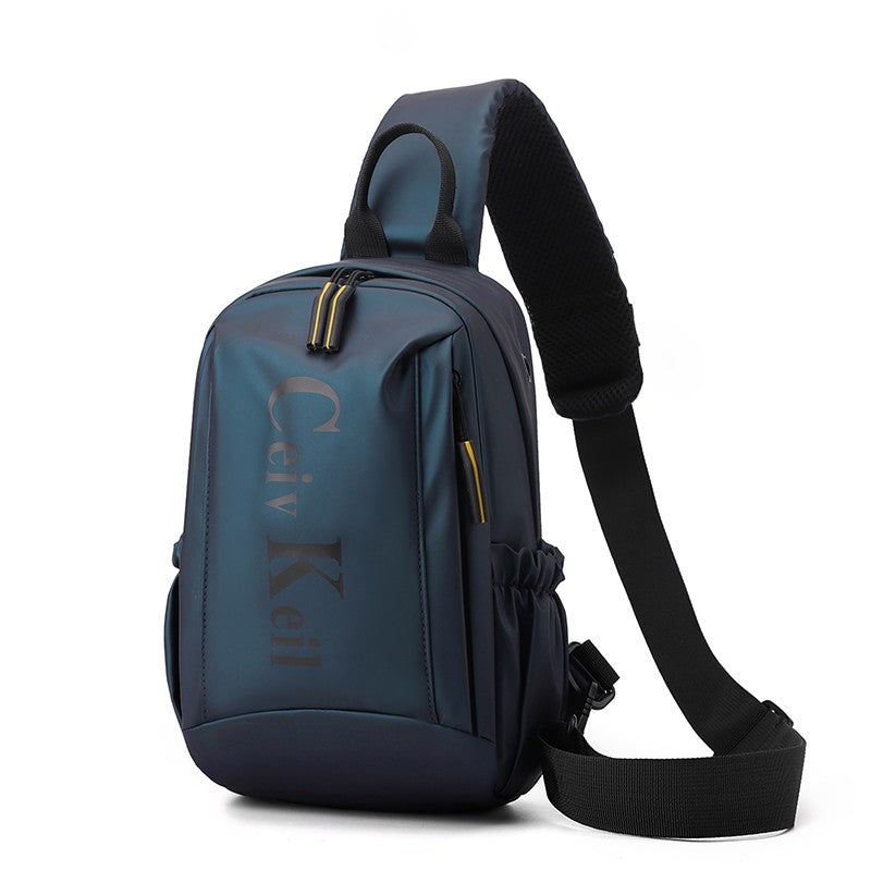 Men's Stylish Chest Pack Convertible Outdoor/Daily Messenger Bag Multi-Position Shoulder Strap  Waterproof Design
