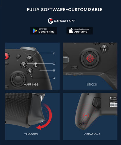 GameSir Cyclone Pro Wireless Switch Controller Bluetooth Gamepad with Hall Effect for Nintendo Switch iPhone Android Phone