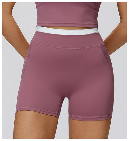 Yoga Shorts Gym Fitness Shorts Woman Training Yoga Clothing Butt Lifting Workout Short Leggings Female Sports Cycling Shorts