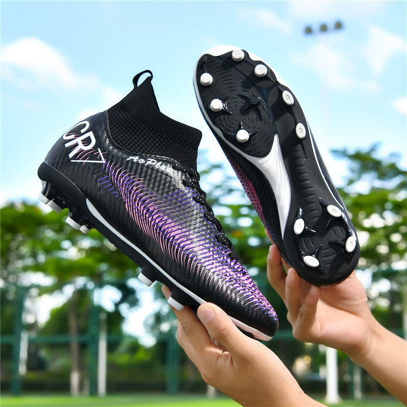 2025 New Football Shoes Society Soccer Cleats Long Nails Soccer Boot Non-slip Training Sneaker Artificial Quality Grass Footwear