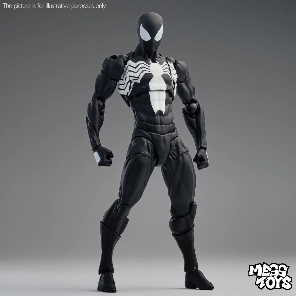 Hot Mess Toys Boneco de Ação do Homem-Aranha Preto Anime Aranha Terno Vermelho Preto Vizinho Simbionte Aranha Escarlate Cc Toys Brinquedo de Presente