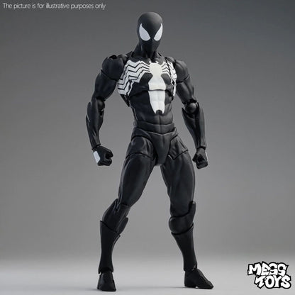 Hot Mess Toys Boneco de Ação do Homem-Aranha Preto Anime Aranha Terno Vermelho Preto Vizinho Simbionte Aranha Escarlate Cc Toys Brinquedo de Presente