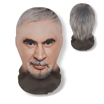 3D Printed Real Person Mask Funny 360 Degree Full Face Masks Cosplay Internet Celebrity Props Elastic Mesh Balaclava Headcovers