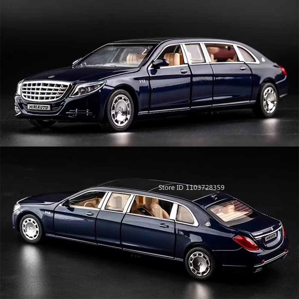 1:32 S650 C260 Modelo de Carro de Brinquedo em Miniatura Liga Fundida com Som Luz Portas Abertas Veículo de Simulação de Fricção Brinquedos para Presentes de Meninos