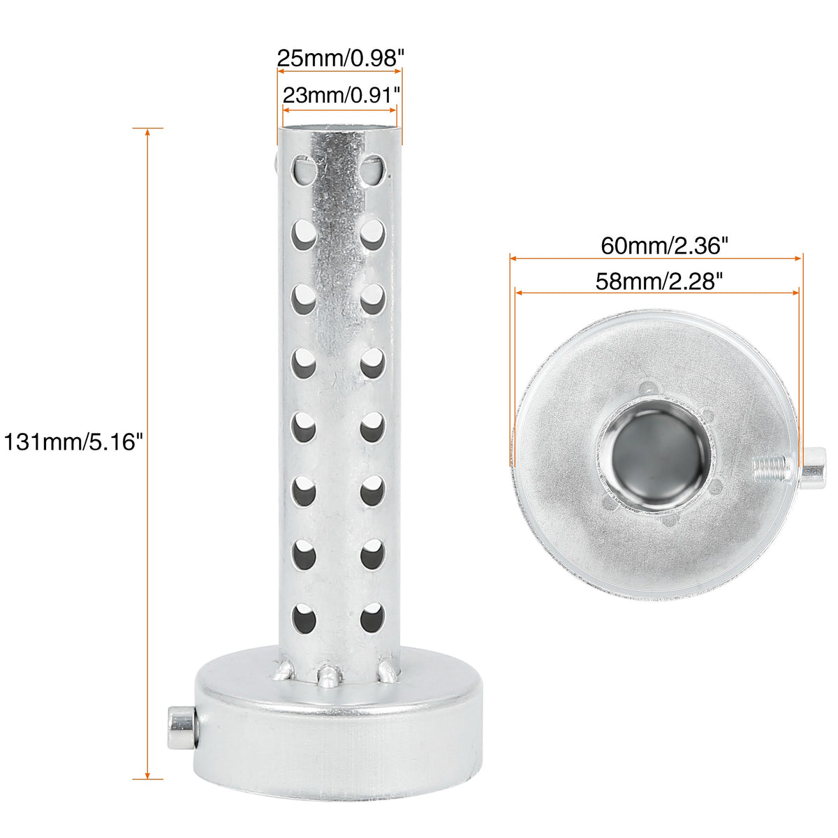 UXCELL Universal Motorcycle Exhaust DB Killer 35mm 42mm 45mm 48mm 60mm OD Muffler Baffle Insert Silver