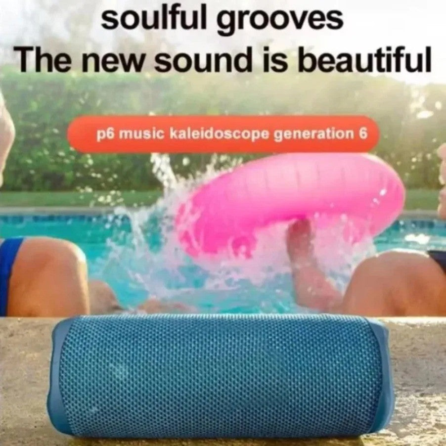 Caixa De Som Bluetooth Portátil Flip6 Multifuncional TWS Áudio Subwoofer Sem Fio para Casa com Dois Alto-falantes